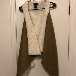 Brown suede vest